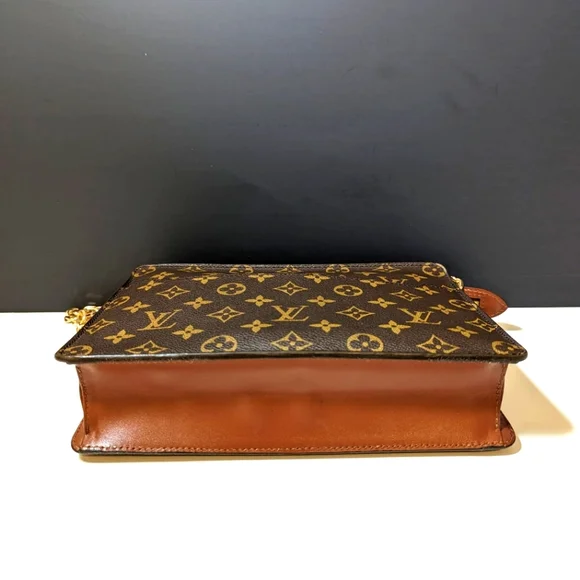💎Authentic Louis Vuitton Homme Pochette Clutch monogram converted to crossbody - Picture 13 of 16